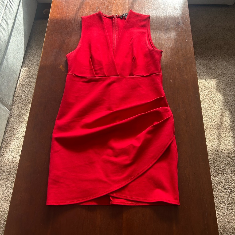 Red Lulus dress